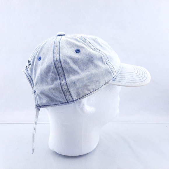 Adidas Washed Faded Denim Look Baseball Hat Cap Relaxed fit - Picture 2 of 8